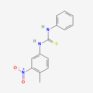molecular formula C14H13N3O2S B11937240 N-(4-Methyl-3-nitrophenyl)-N'-phenylthiourea CAS No. 347909-29-9