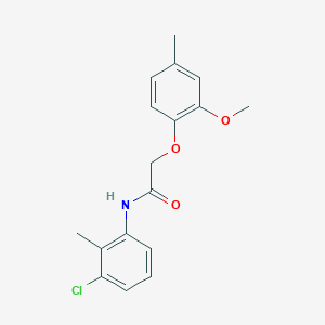 molecular formula C17H18ClNO3 B11937247 N-(3-chloro-2-methylphenyl)-2-(2-methoxy-4-methylphenoxy)acetamide CAS No. 848173-91-1