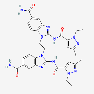 molecular formula C32H34N12O4 B11937269 di-ABZI 