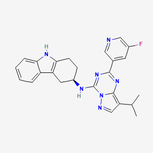 molecular formula C25H24FN7 B11937301 IK-175 
