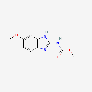 molecular formula C11H13N3O3 B11937357 ethyl 5-methoxy-1H-benzimidazol-2-ylcarbamate CAS No. 882864-96-2