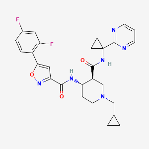 molecular formula C27H28F2N6O3 B11937379 ACT-1004-1239 
