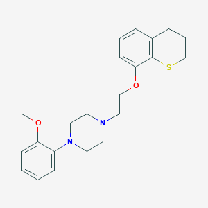 Piperazine, 1-(2-((3,4-dihydro-2H-1-benzothiopyran-8-yl)oxy)ethyl)-4-(2-methoxyphenyl)-