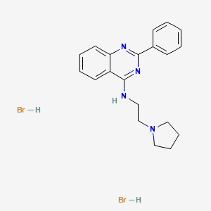 molecular formula C20H24Br2N4 B11937427 2-Phenyl-N-(2-(pyrrolidin-1-yl)ethyl)quinazolin-4-amine dihydrobromide CAS No. 853344-14-6