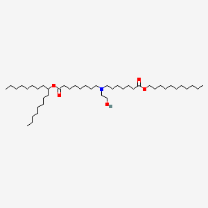 molecular formula C45H89NO5 B11937443 Heptadecan-9-yl 8-((2-hydroxyethyl)(7-oxo-7-(undecyloxy)heptyl)amino)octanoate 
