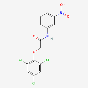 molecular formula C14H9Cl3N2O4 B11937542 N-(3-nitrophenyl)-2-(2,4,6-trichlorophenoxy)acetamide CAS No. 326011-71-6