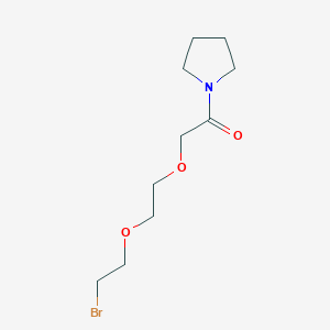 molecular formula C10H18BrNO3 B11937641 N-Acetylpyrrolidine-PEG2-Br 