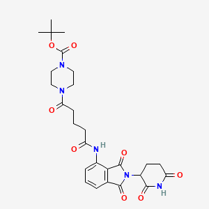 molecular formula C27H33N5O8 B11937651 Pomalidomide-amido-C3-piperazine-N-Boc 