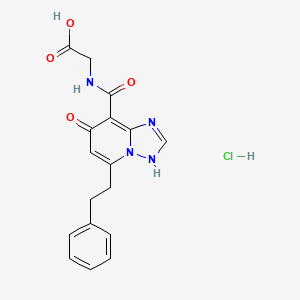 molecular formula C17H17ClN4O4 B11937661 JTZ-951 hydrochloride 