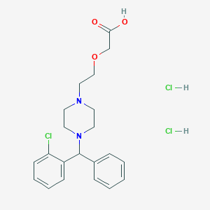 molecular formula C21H27Cl3N2O3 B11937684 Cetirizine Impurity C dihydrochloride 