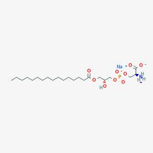 molecular formula C22H43NNaO9P B11937693 sodium;(2S)-2-azaniumyl-3-[[(2R)-3-hexadecanoyloxy-2-hydroxypropoxy]-oxidophosphoryl]oxypropanoate 