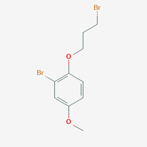 molecular formula C10H12Br2O2 B11937731 2-Bromo-1-(3-bromopropoxy)-4-methoxybenzene CAS No. 76429-74-8