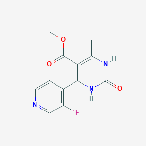 molecular formula C12H12FN3O3 B11937801 Methyl 4-(3-fluoro-4-pyridinyl)-6-methyl-2-oxo-1,2,3,4-tetrahydro-5-pyrimidinecarboxylate CAS No. 853313-94-7