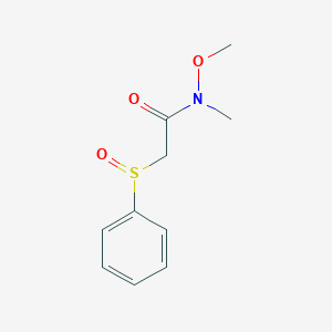 molecular formula C10H13NO3S B11937815 N-Methoxy-N-methyl-2-(phenylsulfinyl)acetamide CAS No. 212180-20-6