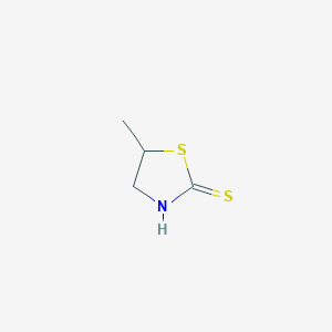 molecular formula C4H7NS2 B11937882 5-Methylthiazolidine-2-thione CAS No. 1437-90-7