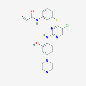 molecular formula C24H25ClN6O2S B1193793 WZ8040-hydroxy 
