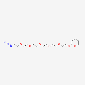 molecular formula C17H33N3O7 B11937955 Azido-PEG6-THP 