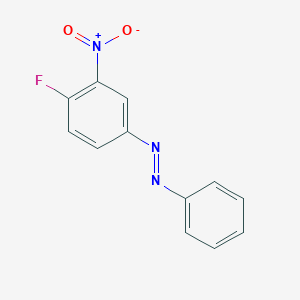 molecular formula C12H8FN3O2 B11937978 Diazene, (4-fluoro-3-nitrophenyl)phenyl- 