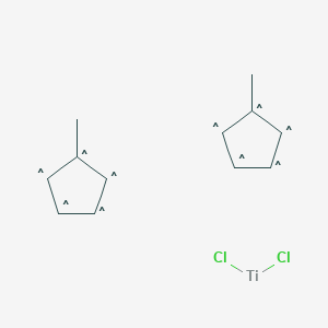 molecular formula C12H14Cl2Ti B11938000 Titanium,dichlorobis[(1,2,3,4,5-H)-1-methyl-2,4-cyclopentadien-1-yl]-(9ci) 