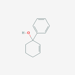 molecular formula C12H14O B11938010 2-Cyclohexen-1-ol, 1-phenyl- CAS No. 60174-90-5