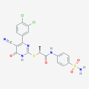 (2r)-2-{[5-Cyano-4-(3,4-Dichlorophenyl)-6-Oxo-1,6-Dihydropyrimidin-2-Yl]sulfanyl}-N-(4-Sulfamoylphenyl)propanamide