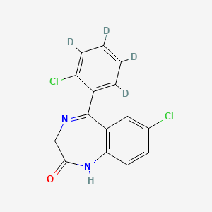 molecular formula C15H10Cl2N2O B11938028 Delorazepam-D4 0.1 mg/ml in Methanol 