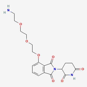 molecular formula C19H23N3O7 B11938085 Thalidomide-PEG3-NH2 