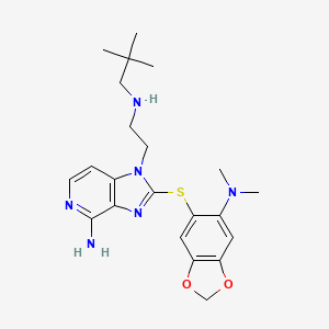 molecular formula C22H30N6O2S B1193811 Cudc-305 CAS No. 1061318-81-7