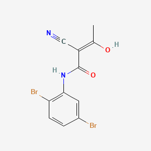 molecular formula C11H8Br2N2O2 B1193815 Lfm-A13 CAS No. 244240-24-2