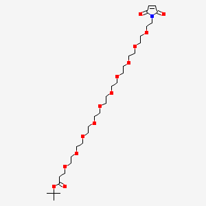 molecular formula C31H55NO14 B11938195 Mal-PEG10-Boc 