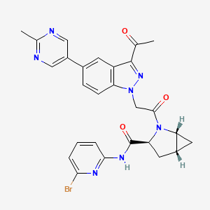 molecular formula C27H24BrN7O3 B11938218 Complement factor D-IN-2 