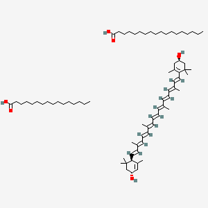 molecular formula C74H124O6 B11938247 Lutein palmitate stearate 