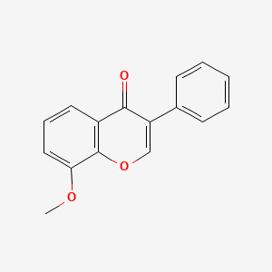 molecular formula C16H12O3 B11938288 8-methoxy-3-phenyl-4H-chromen-4-one CAS No. 5832-16-6