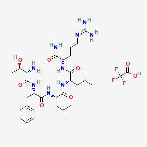 molecular formula C33H54F3N9O8 B1193837 Tfllr-NH2(tfa) 