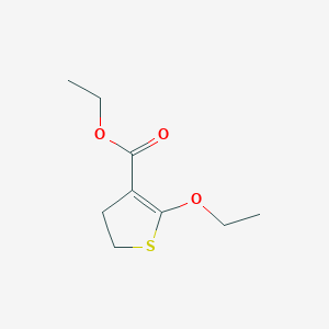 molecular formula C9H14O3S B119384 Ethyl 5-ethoxy-2,3-dihydrothiophene-4-carboxylate CAS No. 158875-36-6