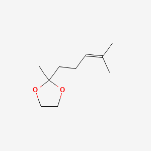 molecular formula C10H18O2 B11938472 2-Methyl-2-(4-methylpent-3-enyl)-1,3-dioxolane CAS No. 3695-38-3