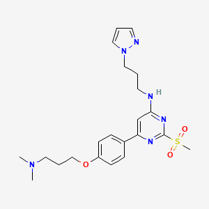 molecular formula C22H30N6O3S B1193851 TP-238 