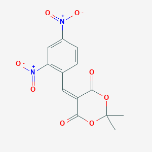 molecular formula C13H10N2O8 B11938539 5-[(2,4-Dinitrophenyl)methylidene]-2,2-dimethyl-1,3-dioxane-4,6-dione CAS No. 63987-49-5