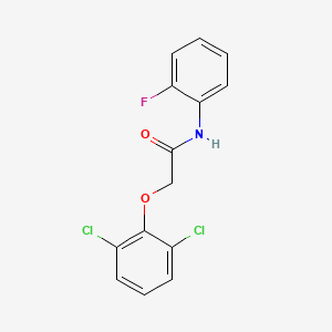 molecular formula C14H10Cl2FNO2 B11938596 2-(2,6-dichlorophenoxy)-N-(2-fluorophenyl)acetamide CAS No. 853315-62-5
