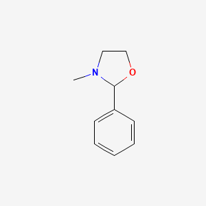 molecular formula C10H13NO B11938609 3-Methyl-2-phenyloxazolidine CAS No. 1630-62-2