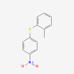 molecular formula C13H11NO2S B11938672 1-Methyl-2-[(4-nitrophenyl)sulfanyl]benzene CAS No. 6640-56-8