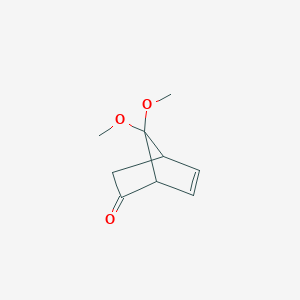 molecular formula C9H12O3 B11938699 7,7-Dimethoxybicyclo[2.2.1]hept-5-en-2-one CAS No. 64145-56-8