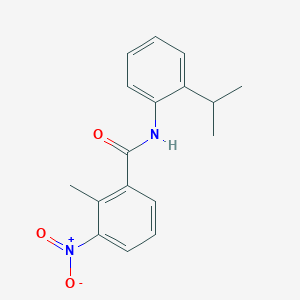 molecular formula C17H18N2O3 B11938713 N-(2-Isopropylphenyl)-2-methyl-3-nitrobenzamide CAS No. 438609-14-4