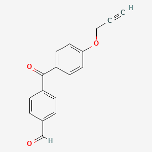molecular formula C17H12O3 B11938730 4-(4-(Prop-2-yn-1-yloxy)benzoyl)benzaldehyde 
