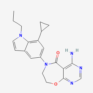 molecular formula C21H23N5O2 B11938759 Diacylglycerol acyltransferase inhibitor-1 