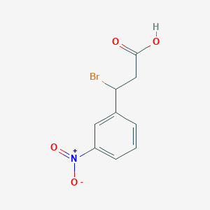 molecular formula C9H8BrNO4 B11938762 3-Bromo-3-(3-nitrophenyl)propanoic acid CAS No. 5411-60-9