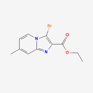 molecular formula C11H11BrN2O2 B11938764 Ethyl 3-bromo-7-methylimidazo[1,2-a]pyridine-2-carboxylate 