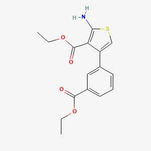 molecular formula C16H17NO4S B11938805 Ethyl-2-amino-4-(3-ethoxycarbonylphenyl)thiophene-3-carboxylate 