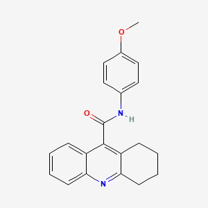 molecular formula C21H20N2O2 B11938885 N-(4-Methoxyphenyl)-1,2,3,4-tetrahydro-9-acridinecarboxamide CAS No. 74376-58-2