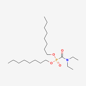molecular formula C21H44NO4P B11938965 Dioctyl (diethylamino)carbonylphosphonate CAS No. 1933-57-9